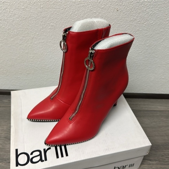 Bar III briget womens embellished pointed toe ankle boots - Picture 4 of 6